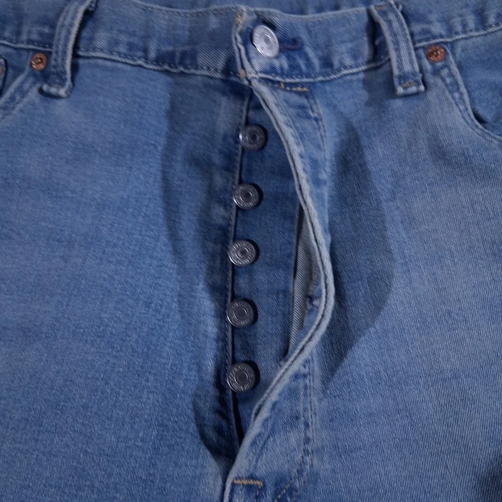Levis 501 Org Mens Light Wash Button Fly Straight Leg Jeans 40x32 (Fits 40x30)